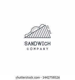 Sandwich Logo Vector Icon Illustration