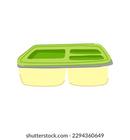 sandwich lunch box cartoon. food school, meal snack sandwich lunch box sign. isolated symbol vector illustration