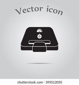 sandwich maker flat icon