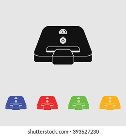 sandwich maker flat icon