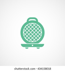 Sandwich Maker Green Icon On White Background