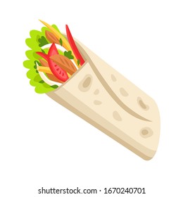 Sandwich. Meatball Sub, Wrap And Traditional Ham And Cheese On Toast. Vector Clip Art Illustration Set. EPS 10