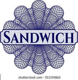 Sandwich money style rosette
