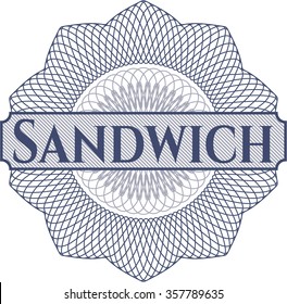 Rosette estilo dinero sándwich