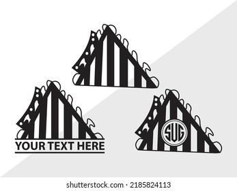 Sandwich monogram SVG Printable Vector Illustration