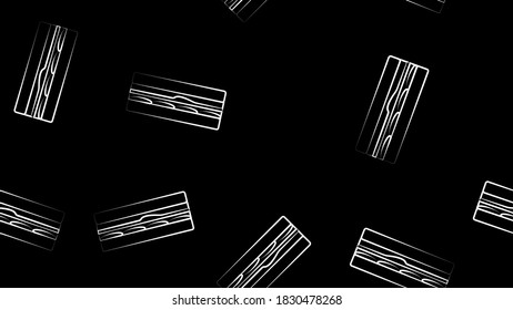 sandwich on black background, pattern, vector illustration. home and restaurant decor, stylish wallpaper. in the style of coated drawings. fast food for a quick snack with a filling.