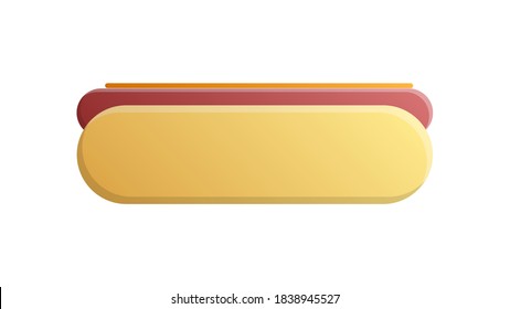 sandwich on a white background, vector illustration. bun with sausage, hearty filling, unhealthy snack for meat-eaters. food with herbs, minced meat and cheese. food truck sandwich.