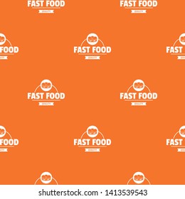 Sandwich pattern vector orange for any web design best
