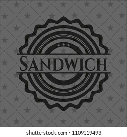  Sandwich realistic black emblem