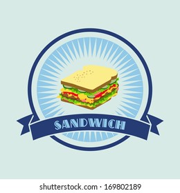 sandwich retro label