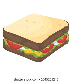 Sandwich to satisfy between meals cravings