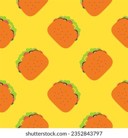 sandwich seamless pattern vector illustration