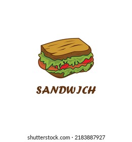 Sandwich Shop Logo Template Street  Food Bakery Shop Bread 