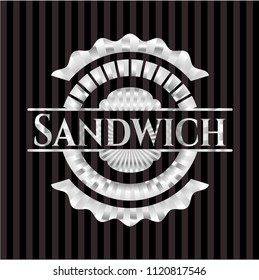 Sandwich silver emblem
