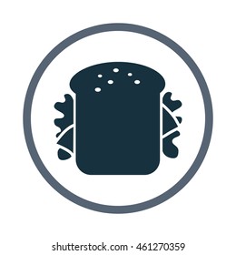 Sandwich simple icon on the background