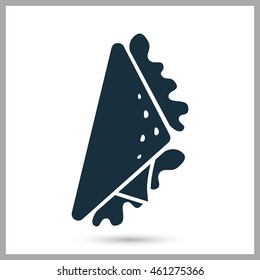 Sandwich simple icon on the background
