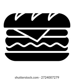 Sandwich Simple Vector Icon Collection