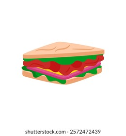 Sandwich Slice, Delivery Service illustration