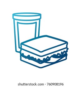 Sandwich with soda