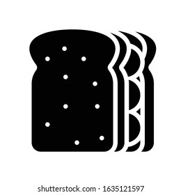Sandwich vector, fast food related solid style icon