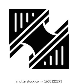 Sandwich vector, fast food related solid style icon