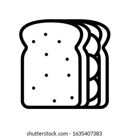 Sandwich vector, fast food related line style icon