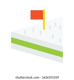 Sandwich vector, fast food related flat style icon
