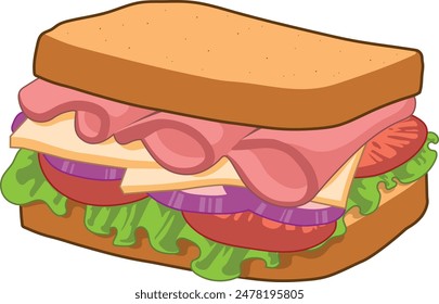 sandwich in vector file with separated layer 