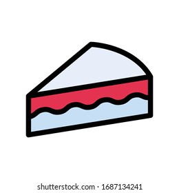 sandwich vector flat color icon 