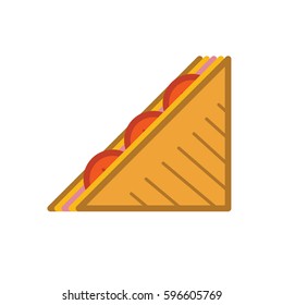 Sandwich. Vector flat icon.