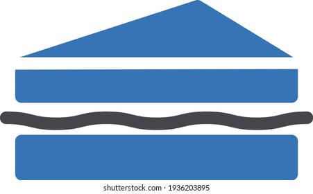 sandwich vector glyph colour icon