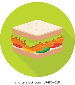 Sandwich Vector Icon