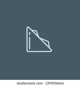 Sandwich vector icon. Sandwich concept stroke symbol design. Thin graphic elements vector illustration, outline pattern for your web site design, logo, UI. EPS 10.