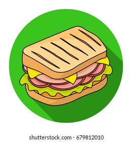 Sandwich vector icon. Design elements.