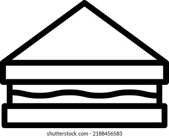 Sandwich-Vektorsymbol-Design-Illustration