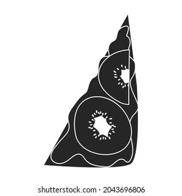 Sandwich vector icon.Black vector icon isolated on white background sandwich.