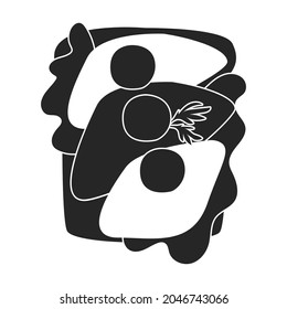Sandwich vector icon.Black vector icon isolated on white background sandwich.