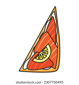 Sandwich vector icon.Color vector icon isolated on white background sandwich.