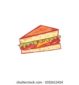 Sandwich Vector Illustration