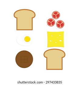 sandwich vector illustration
