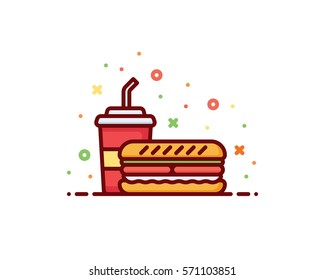 Sandwich vector illustration