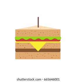 Sandwich Vector illustration.