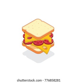 sandwich vector illustration