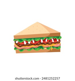 Sandwich vector illustration food logo icon