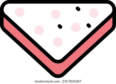 ilustración de sandwich Vector en un fondo transparente. Símbolos de calidad superior. Iconos vectoriales de color de línea para el concepto y el diseño gráfico.