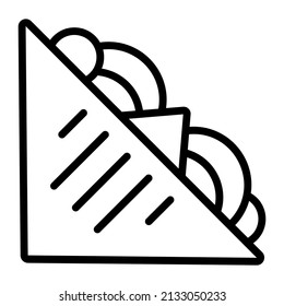 sandwich vector Line Icon. Simple Creative vector Line Icon