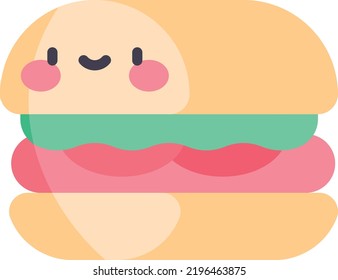 sandwich vector on white background. isolated Vector icon