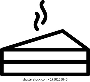 sandwich vector thin line icon
