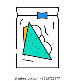 sandwiches food package line icon vector. sandwiches food package sign. isolated symbol illustration