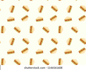 Sandwiches pattern background